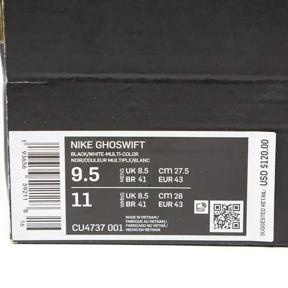 Nike Ghoswift D/MS/X London Rave Running Shoe DMSX CU4737-001 Jogging Jog - Picture 9 of 10